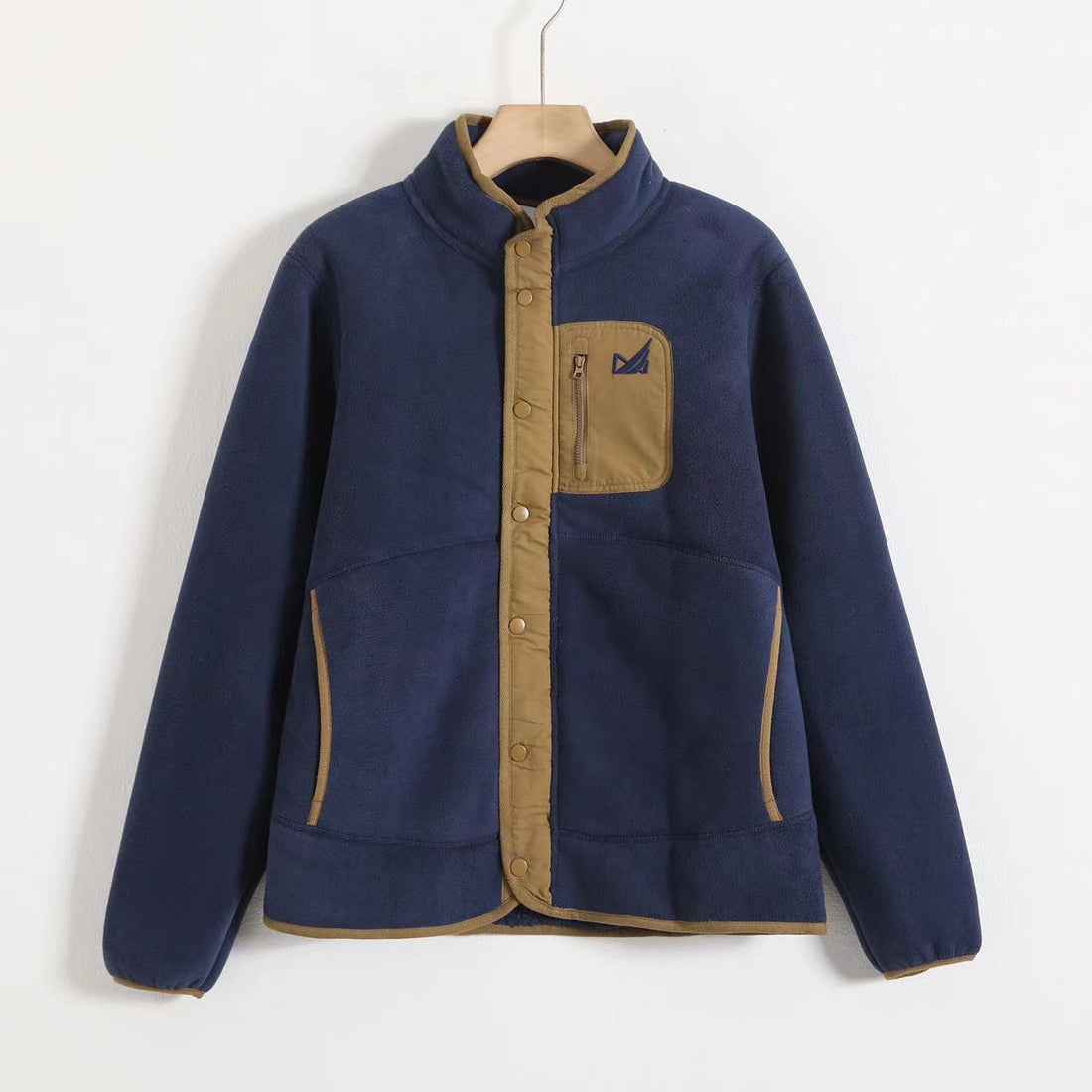 Unisex Teddyfleece-Jacke mit Stehkragen