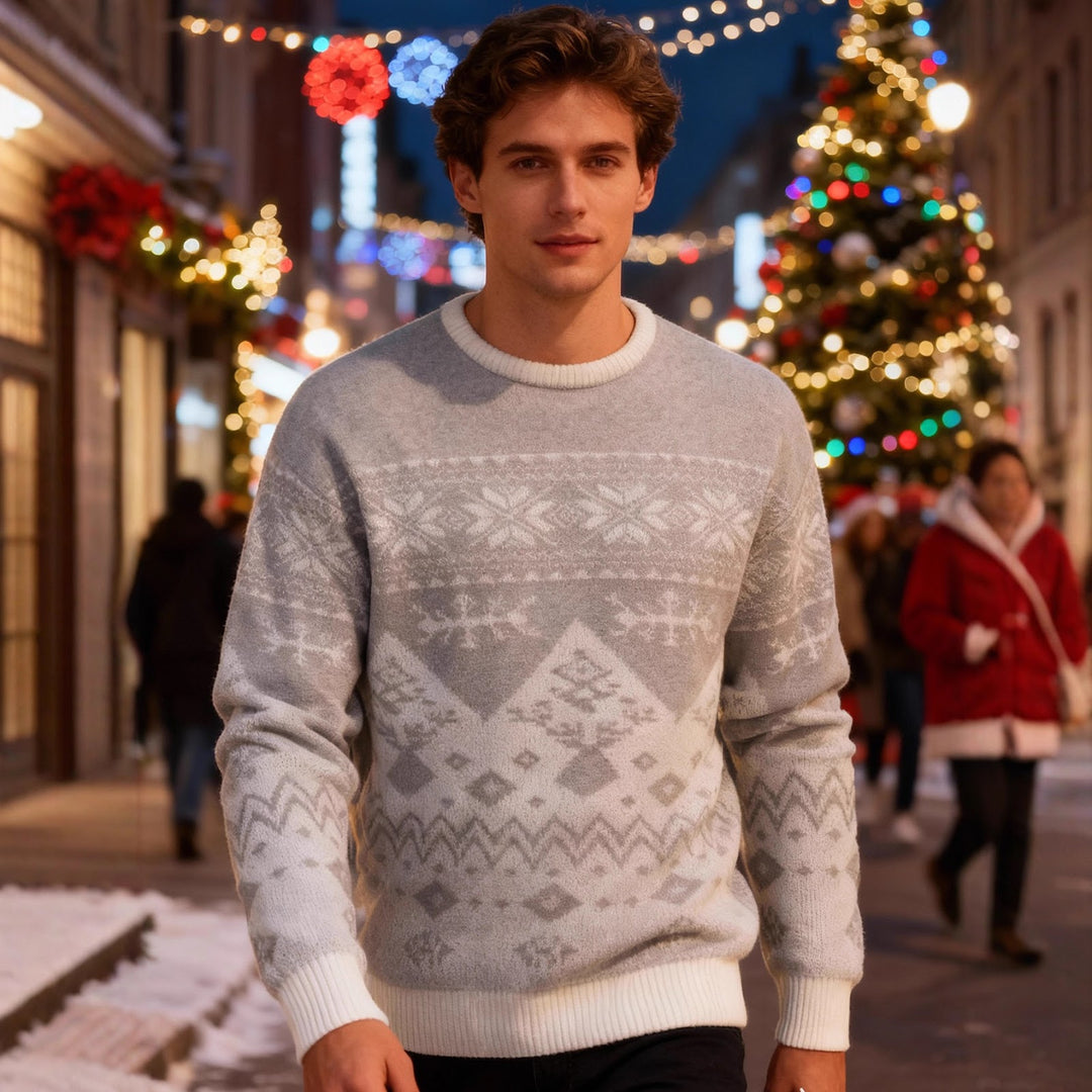 Retro-Weihnachtspullover im amerikanischen Stil