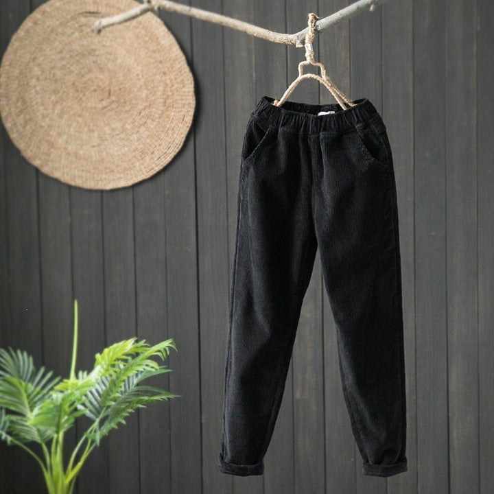 Damen Cordhose, lockere Passform, gefüttert