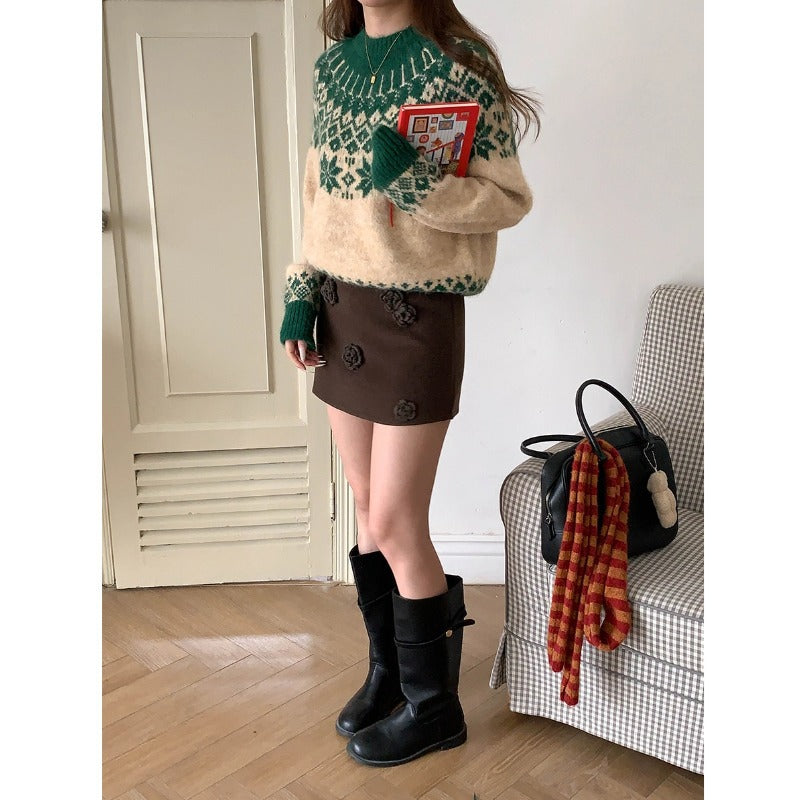 Strickpullover mit Fair-Isle-Muster