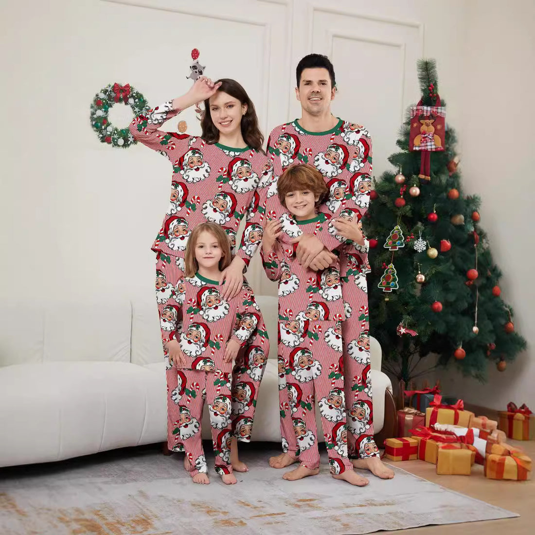 Weihnachts-Schlafanzug-Set für die Familie