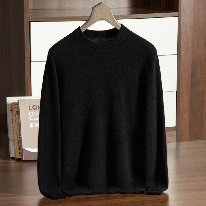 Herren-Kaschmirpullover, Stehkragen, Business-Casual