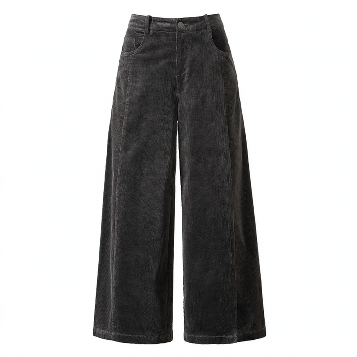 Kord-Hose in Kokon-Form, 7/8-Länge