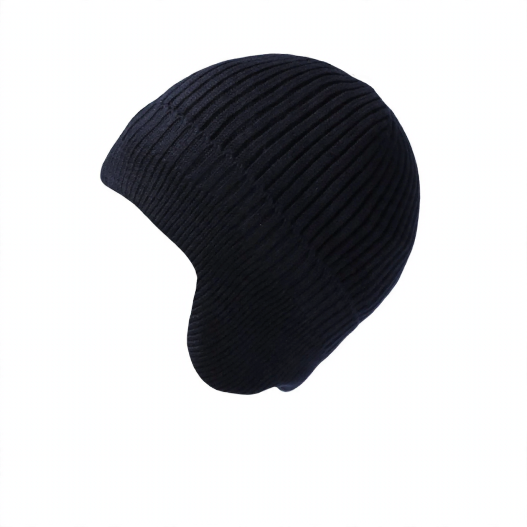 Gefütterte Strickmütze mit Ohrenschutz