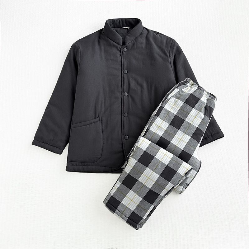 Gefütterter Baumwoll-Hausanzug, japanischer Stil