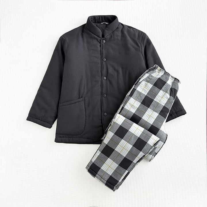 Gefütterter Baumwoll-Hausanzug, japanischer Stil