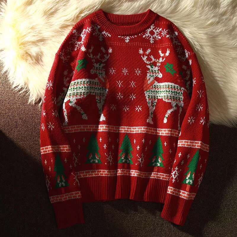 Lockerer Strickpullover im urbanen Stil