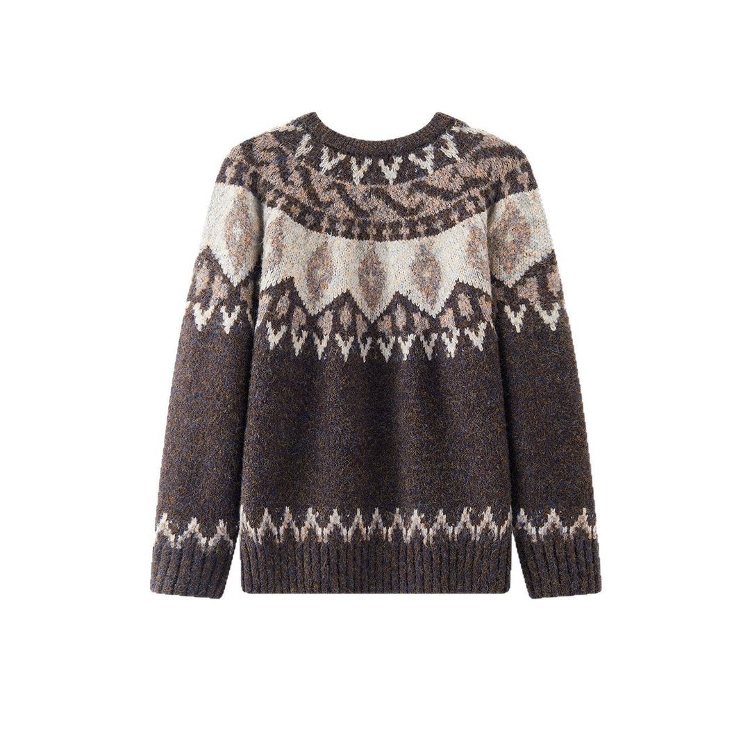 Herren-Strickpullover mit Fair-Isle-Muster
