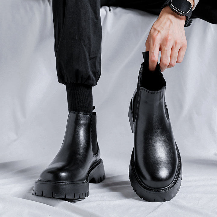 Klassische Herren Chelsea-Stiefel im britischen Stil