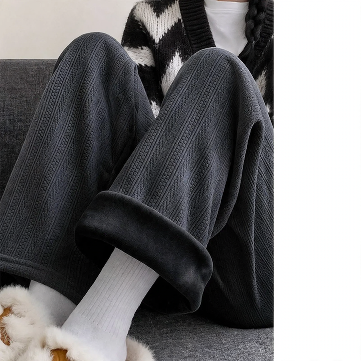 Damen-Cordhose, weit geschnitten