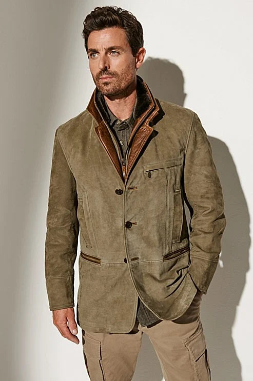 Herrenjacke - Vintage Stil - Komfortabel und Warm - Perfekt für den Herbst – Taviero