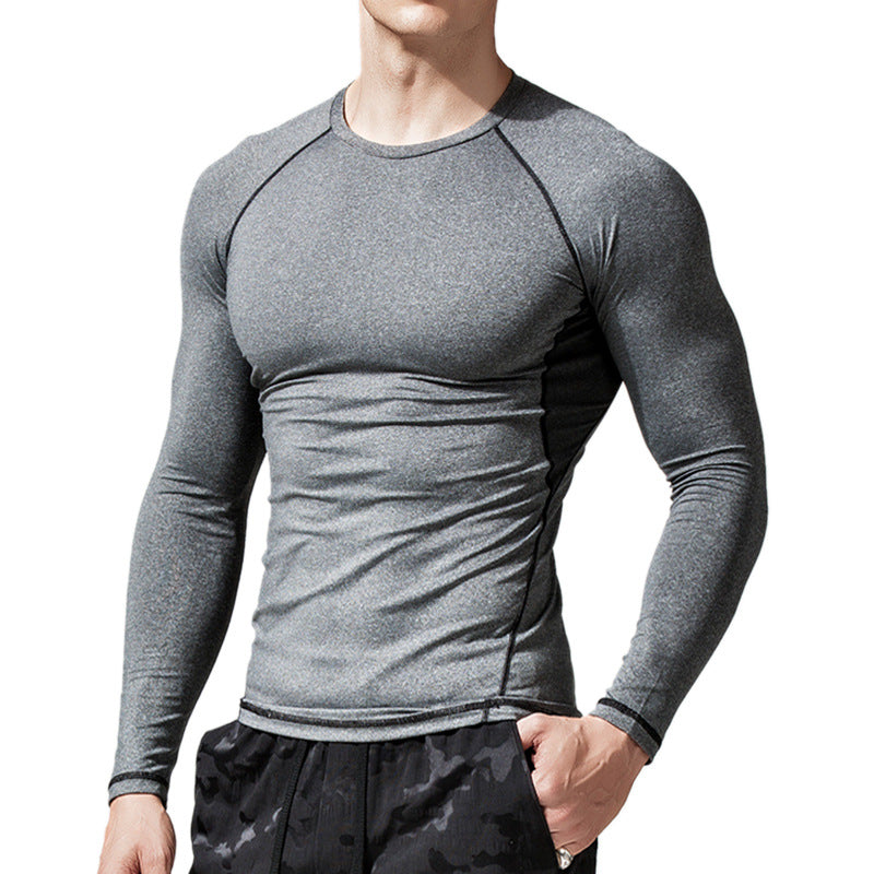 Herren Funktions-Langarmshirt mit atmungsaktivem Material und Slim-Fit Schnitt Echoarchiv
