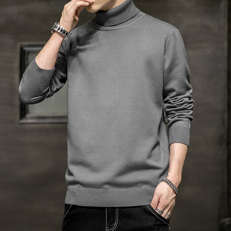 Herren Modischer Rollkragenpullover aus weichem Material Echoarchiv