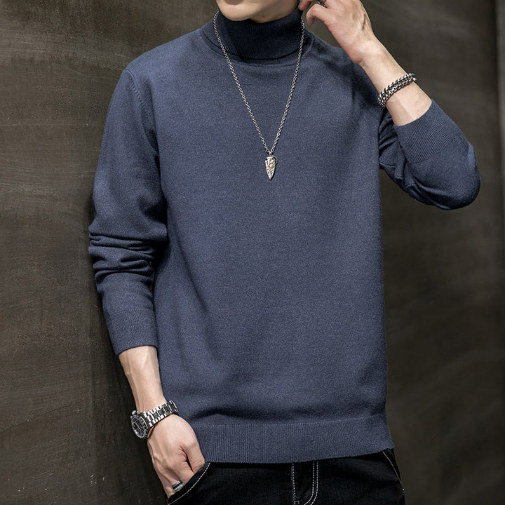 Herren Modischer Rollkragenpullover aus weichem Material Echoarchiv