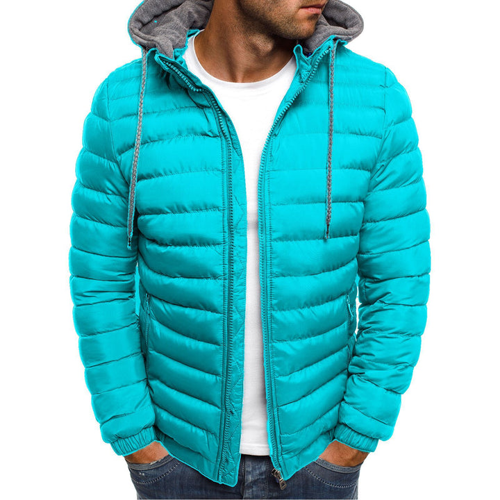 Herren nan gesteppte Kapuzenjacke mit wattierter Thermoisolierung und weichem Fleecefutter Echo Archiv