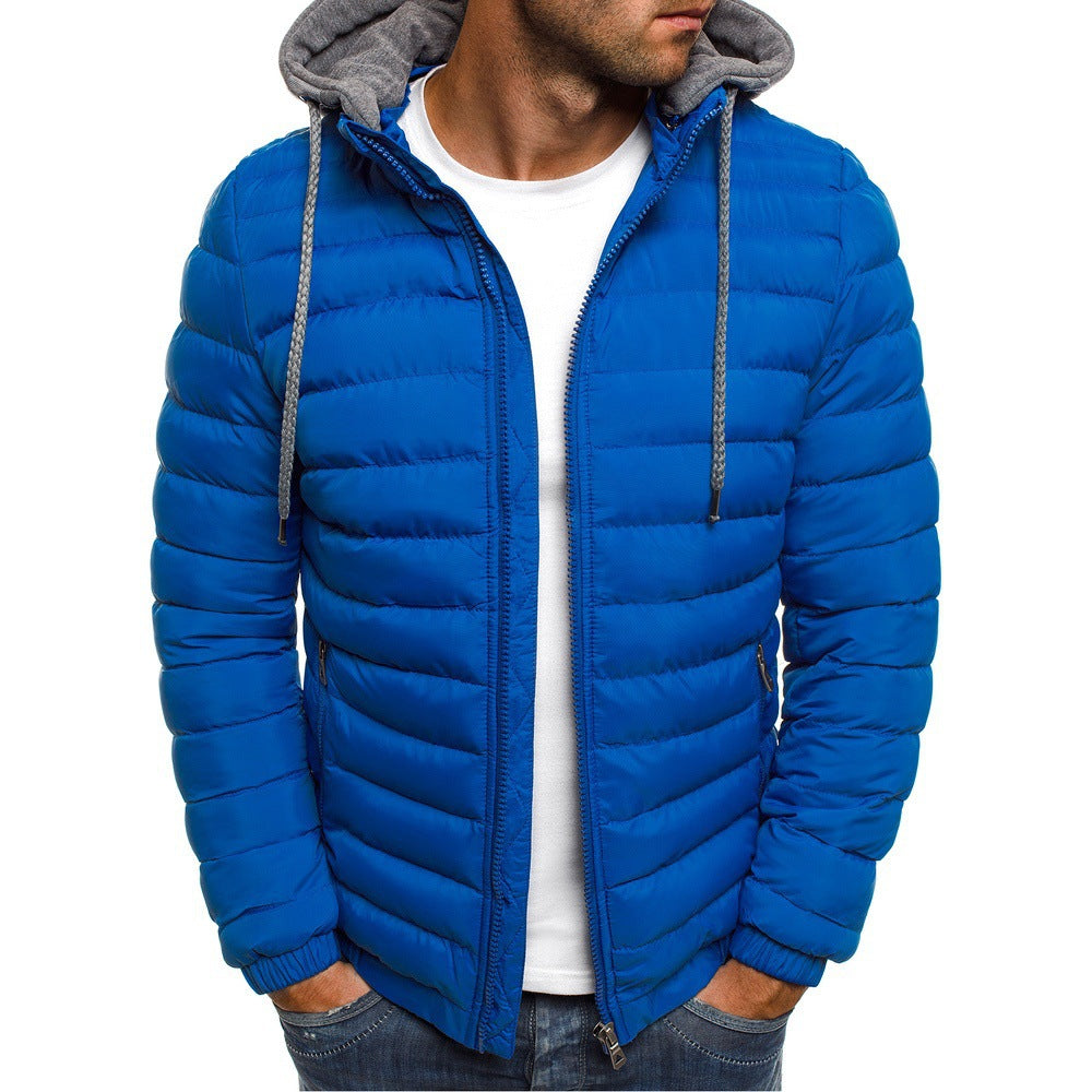 Herren nan gesteppte Kapuzenjacke mit wattierter Thermoisolierung und weichem Fleecefutter Echo Archiv