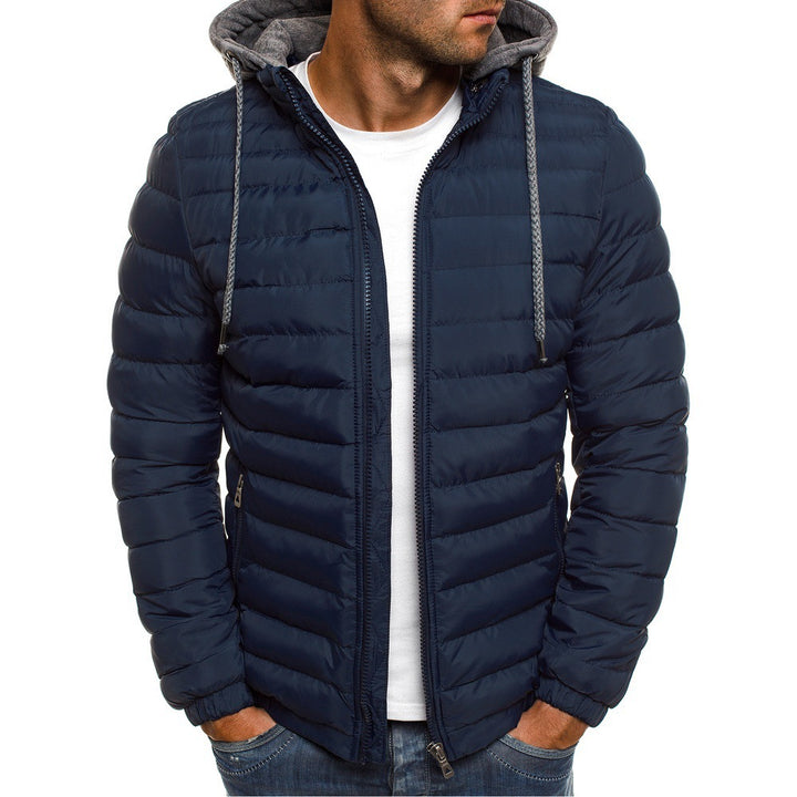 Herren nan gesteppte Kapuzenjacke mit wattierter Thermoisolierung und weichem Fleecefutter Echo Archiv