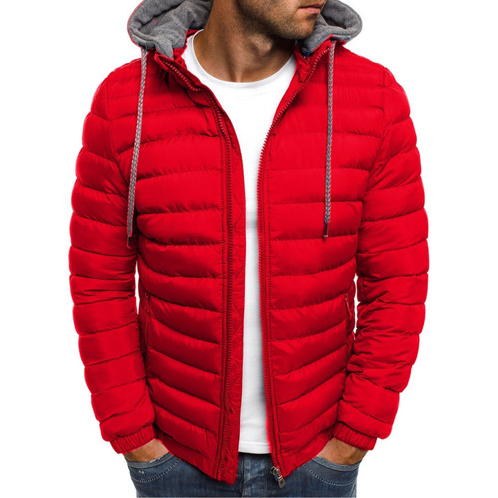 Herren nan gesteppte Kapuzenjacke mit wattierter Thermoisolierung und weichem Fleecefutter Echo Archiv