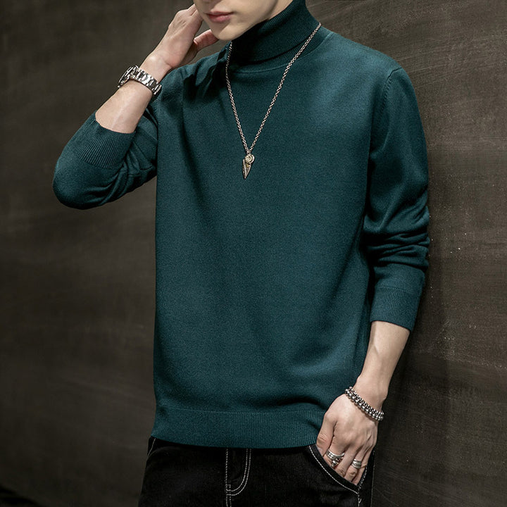 Herren Modischer Rollkragenpullover aus weichem Material Echoarchiv