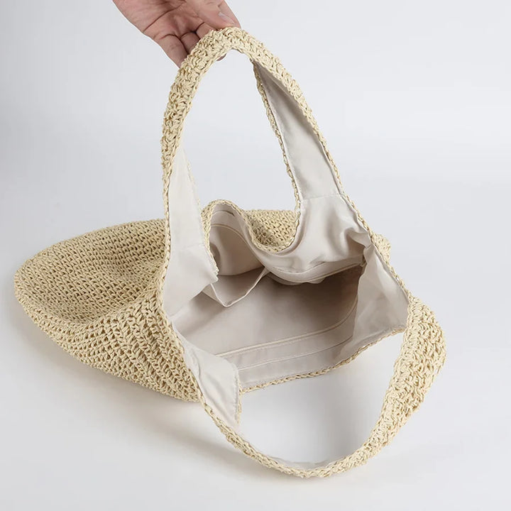 Echoarchiv | Marlene Elegante Stroh-Strandtasche