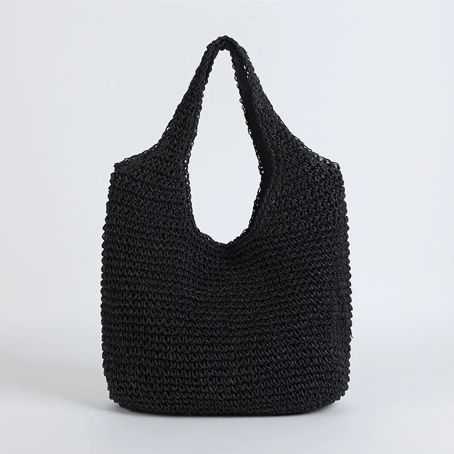 Echoarchiv | Marlene Elegante Stroh-Strandtasche