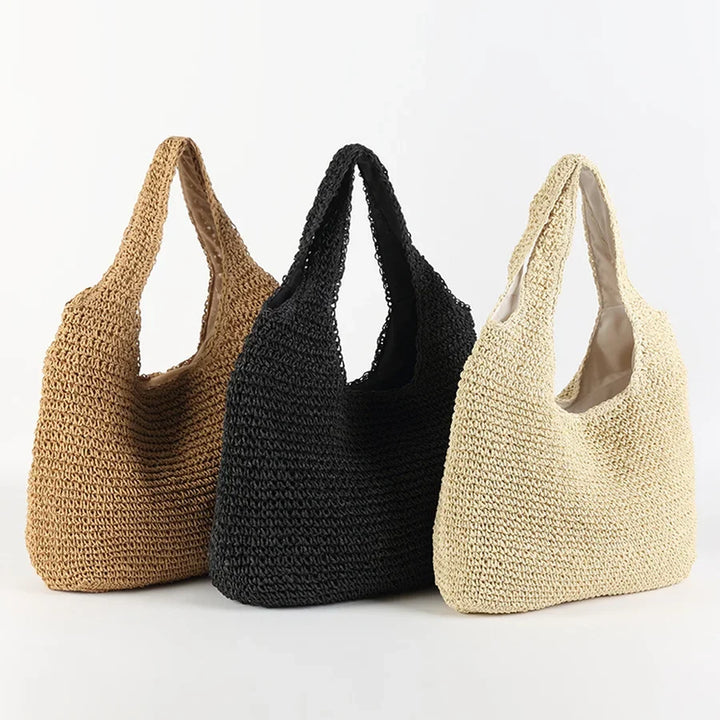 Echoarchiv | Marlene Elegante Stroh-Strandtasche