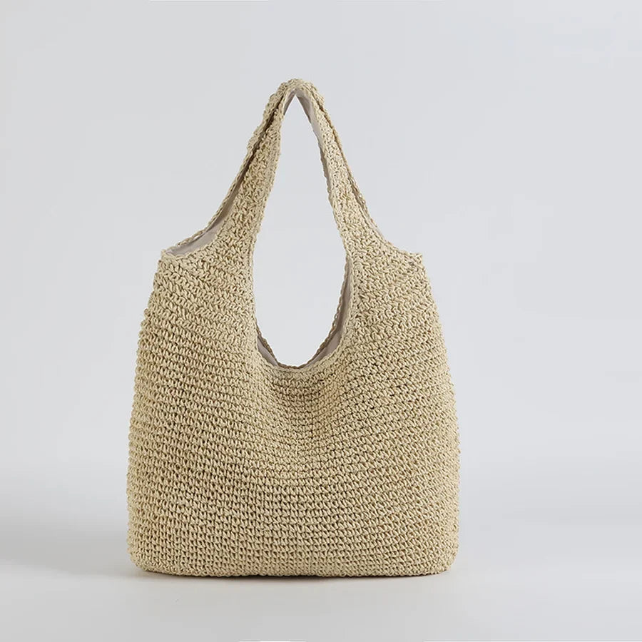 Echoarchiv | Marlene Elegante Stroh-Strandtasche