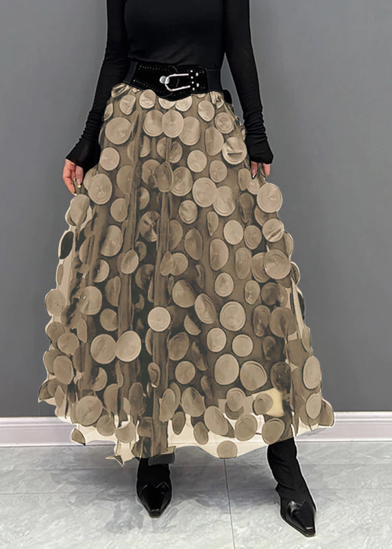 Schicker Damen Rock aus Polka Dot & Tüll-Patchwork | Echoarchiv