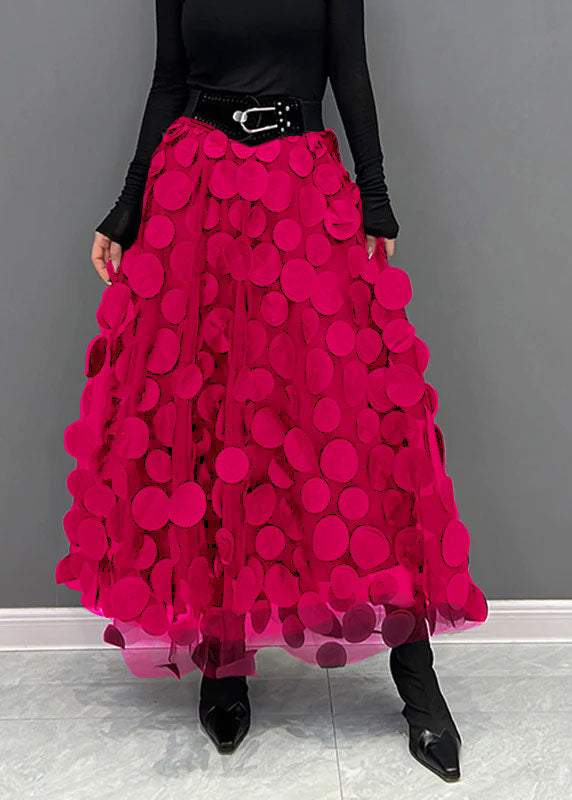 Schicker Damen Rock aus Polka Dot & Tüll-Patchwork | Echoarchiv