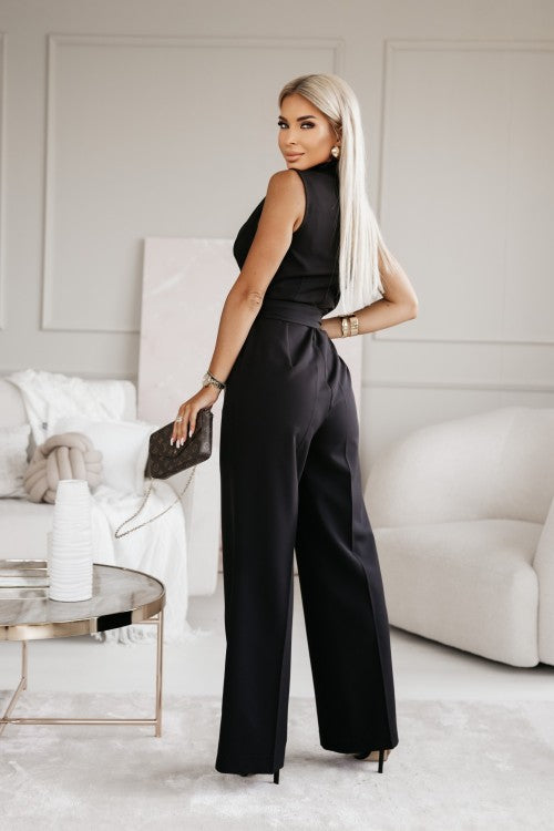 Echoarchiv | Jumpsuit Elegante Silhouette Aus Edlem Stoff
