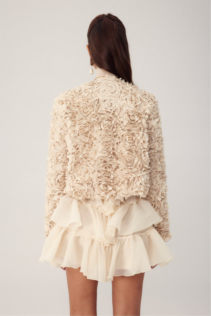 Echoarchiv | Floral Applikation Kurzjacke