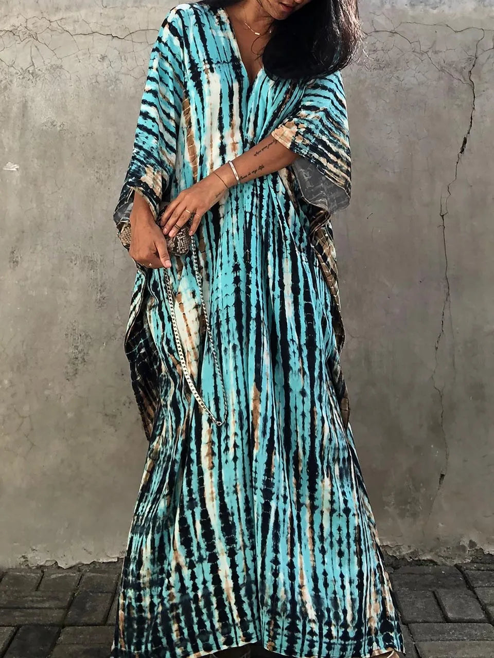 Echoarchiv | Sommer Kaftan Maxi Kleid