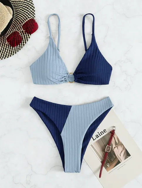 Echoarchiv | Echoarchiv | Push-Up-Bikini-Set mit Hoher Taille für Damen