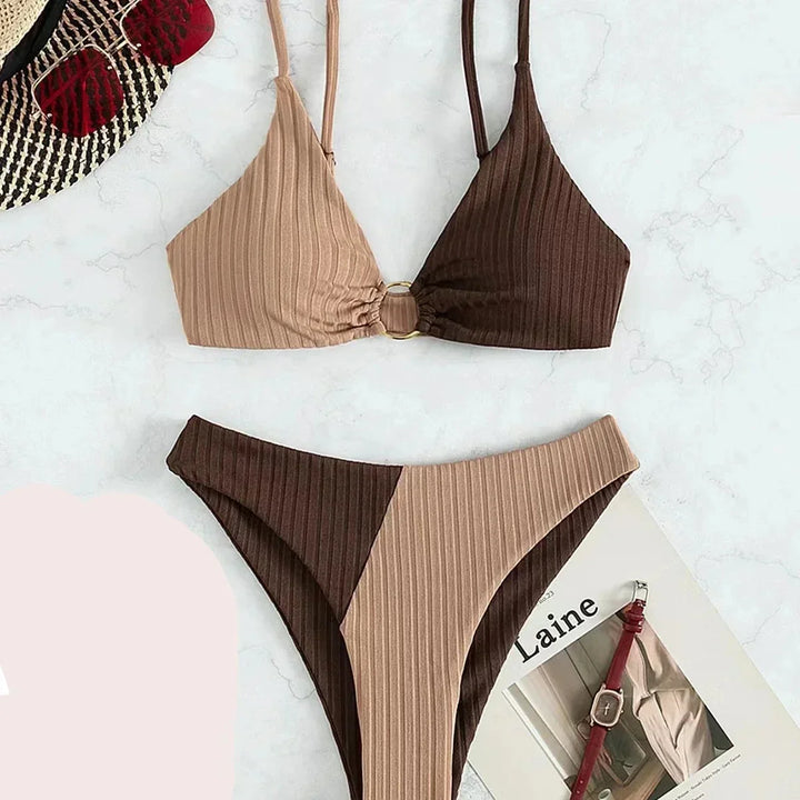 Echoarchiv | Echoarchiv | Push-Up-Bikini-Set mit Hoher Taille für Damen