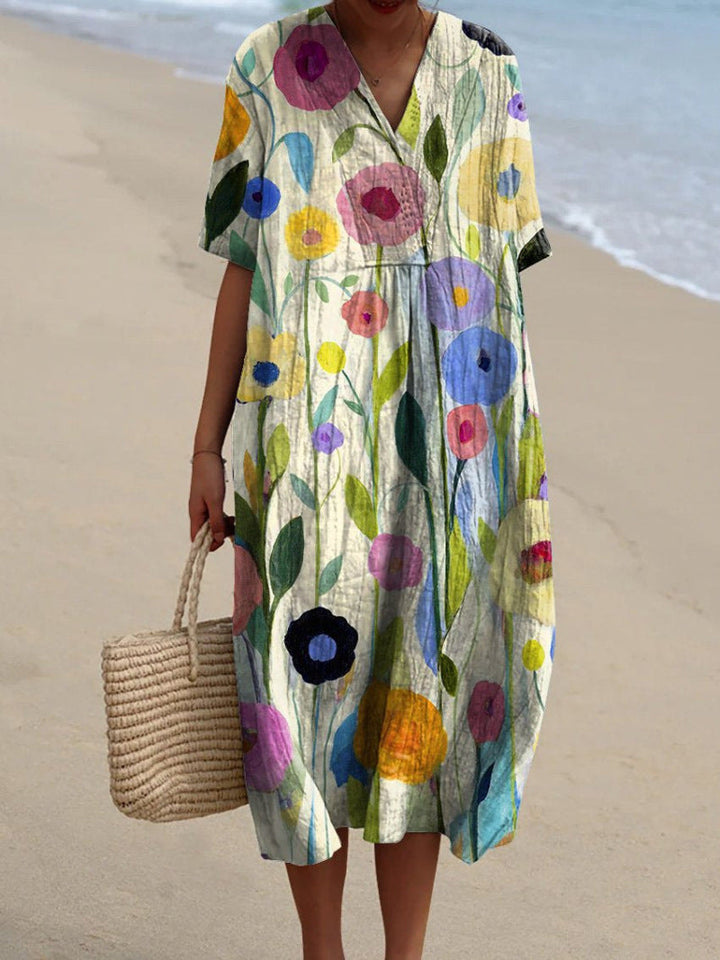 Farbenfrohes, fließendes Sommerkleid – Lunéa