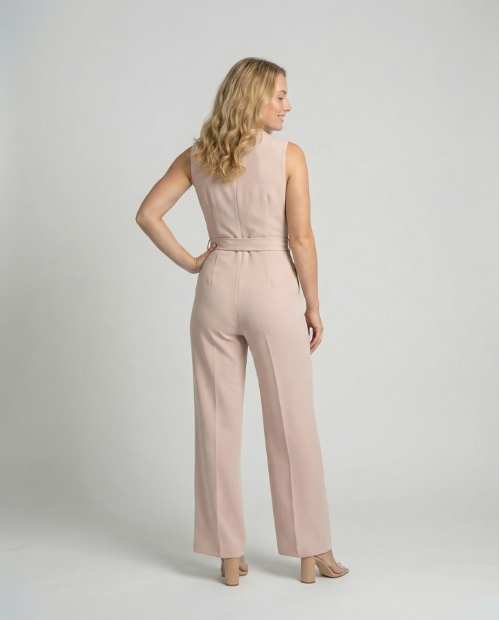 Echoarchiv | Jumpsuit Elegante Silhouette Aus Edlem Stoff