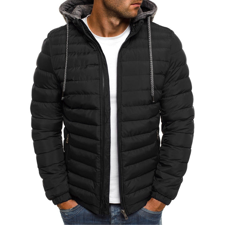 Herren nan gesteppte Kapuzenjacke mit wattierter Thermoisolierung und weichem Fleecefutter Echo Archiv