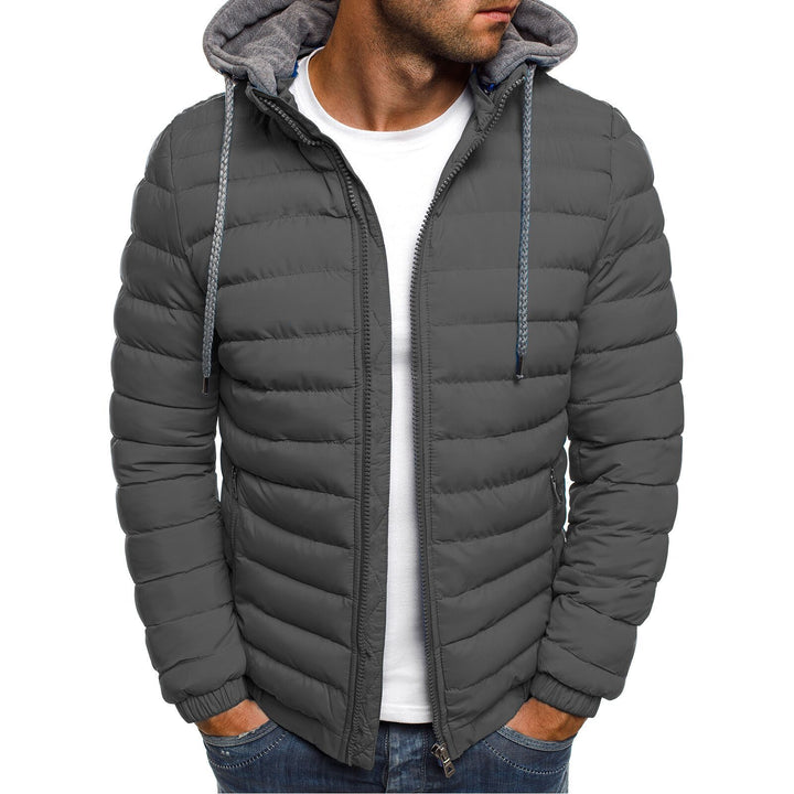 Herren nan gesteppte Kapuzenjacke mit wattierter Thermoisolierung und weichem Fleecefutter Echo Archiv