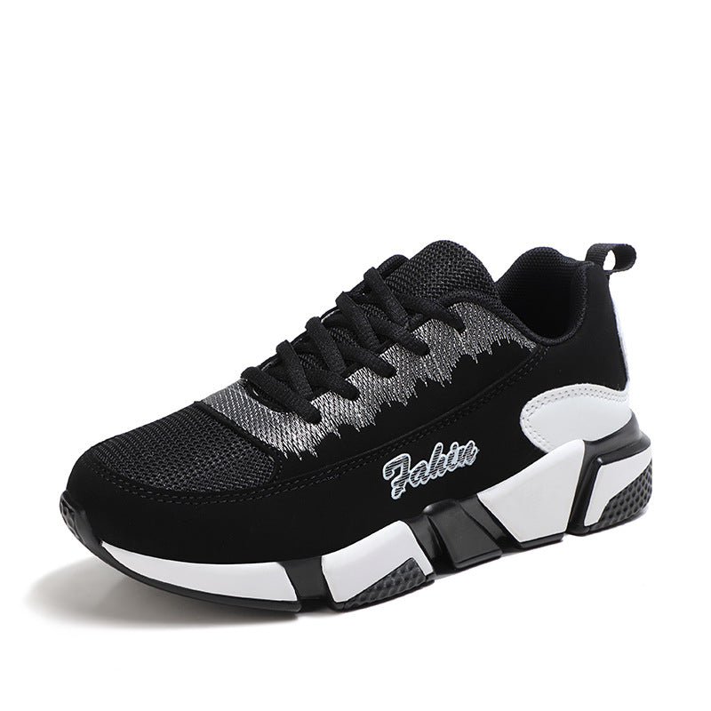 Damen nan sportlicher Plateau-Sneaker mit stoßdämpfender Blocksohle, gepolstertem Komfortfußbett und Mesh-Einsätzen Echo Archiv