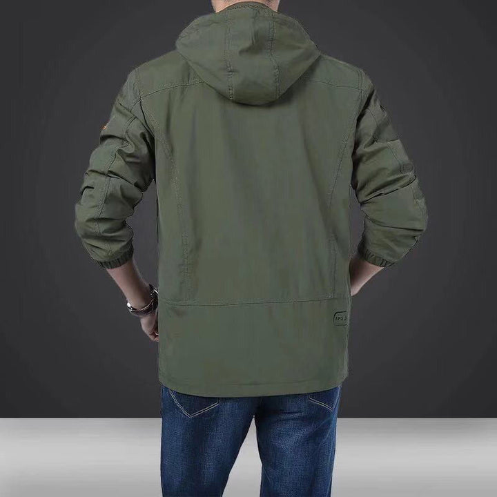 Herren leichte technische Fieldjacke mit Mehrzwecktaschen und verstellbarem Saum Echo Archiv