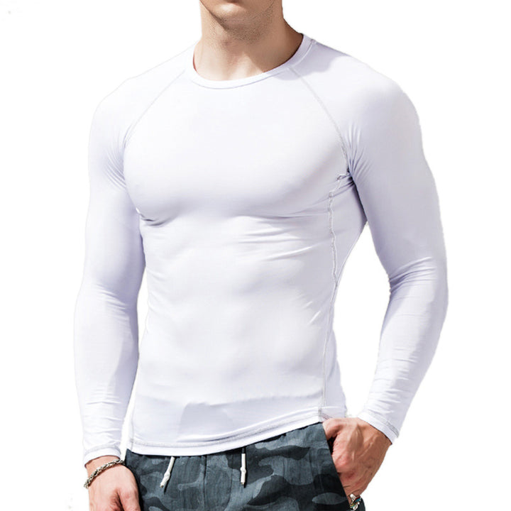 Herren Funktions-Langarmshirt mit atmungsaktivem Material und Slim-Fit Schnitt Echoarchiv