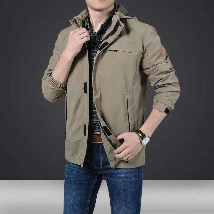 Herren leichte technische Fieldjacke mit Mehrzwecktaschen und verstellbarem Saum Echo Archiv