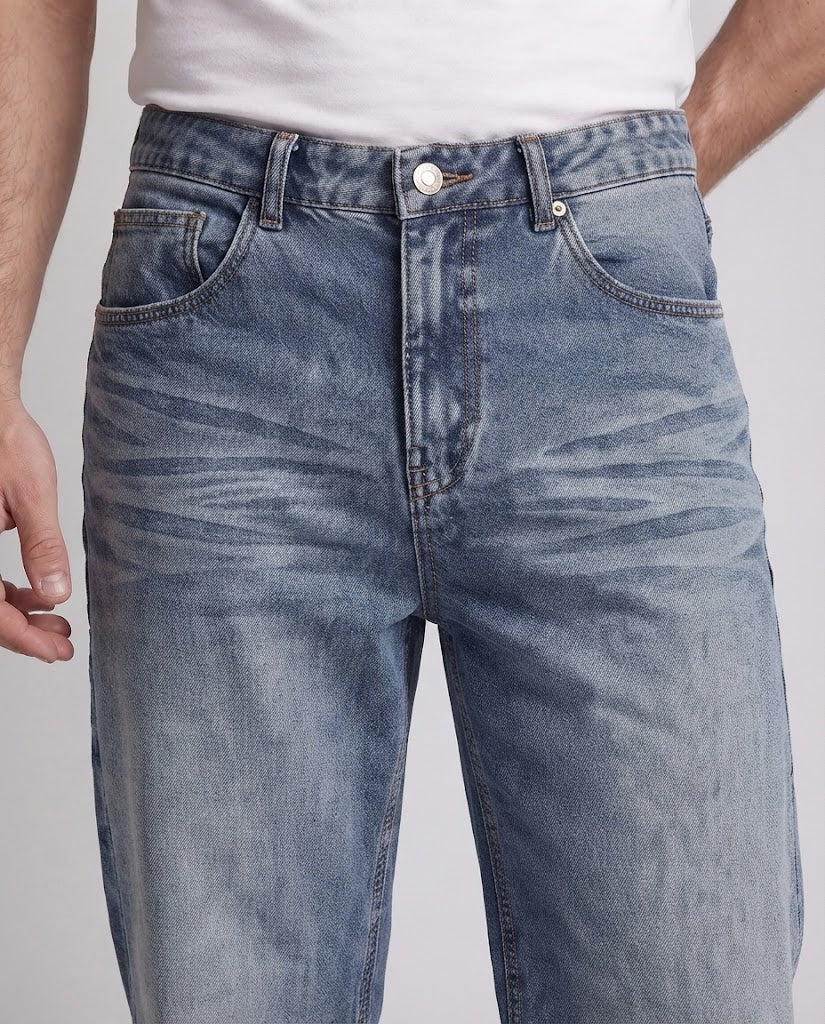 Herren Locker geschnittene Vintage-Jeans mit weitem Bein Echo Archiv