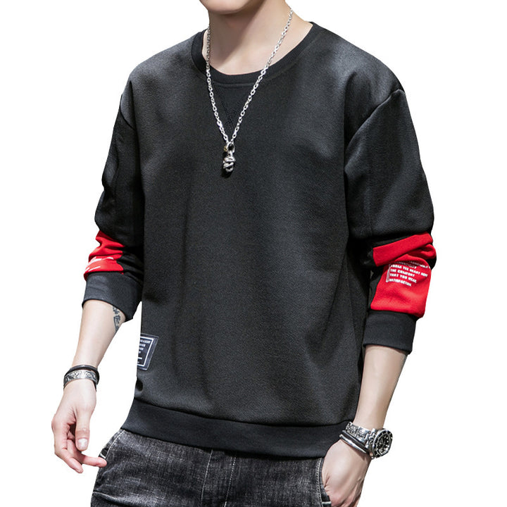 Herren Minimalistisches Rundhals-Sweatshirt aus Baumwollmix mit Relaxed‑Fit und Rippbündchen Echo Archiv