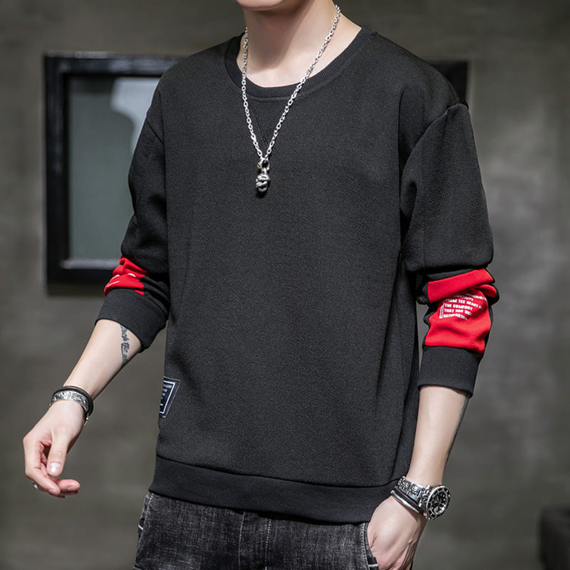 Herren Minimalistisches Rundhals-Sweatshirt aus Baumwollmix mit Relaxed‑Fit und Rippbündchen Echo Archiv