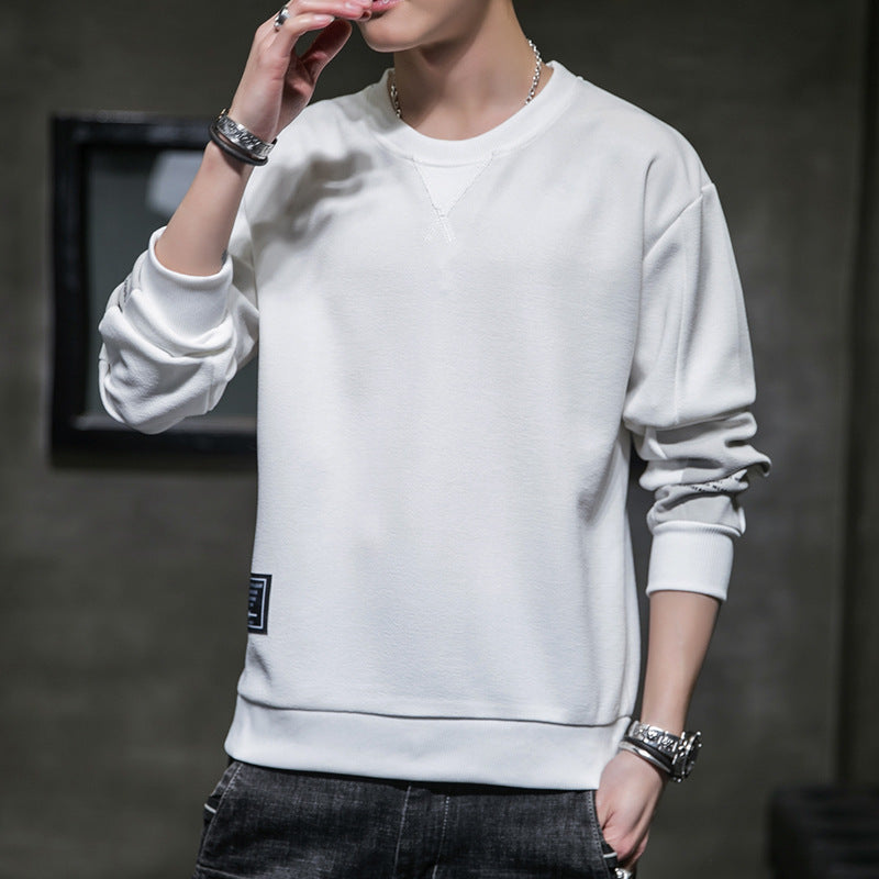 Herren Minimalistisches Rundhals-Sweatshirt aus Baumwollmix mit Relaxed‑Fit und Rippbündchen Echo Archiv