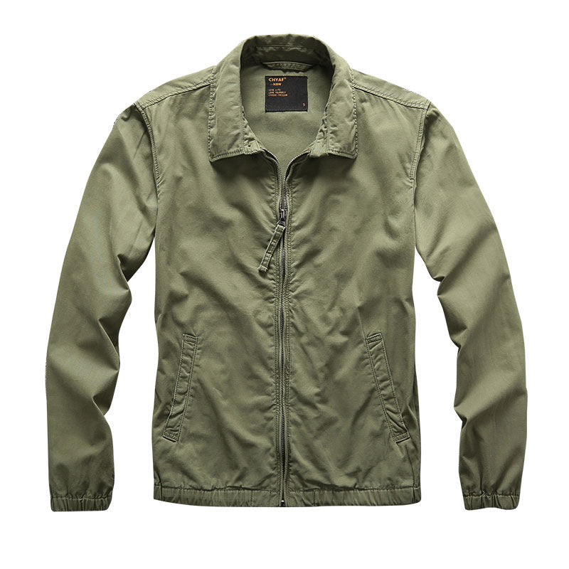 Herren Urbaner Zip-Sommerblouson aus technischem Twill mit verdecktem Reißverschluss Echoarchiv