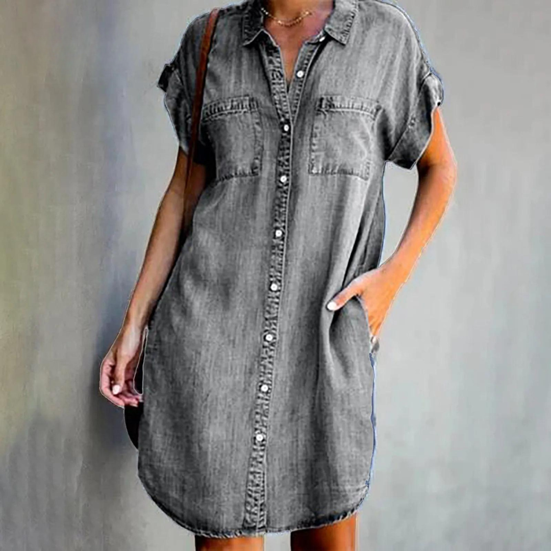 Echoarchiv | Elegantes Denim Kleid