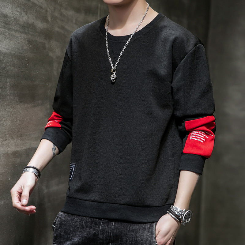 Herren Minimalistisches Rundhals-Sweatshirt aus Baumwollmix mit Relaxed‑Fit und Rippbündchen Echo Archiv