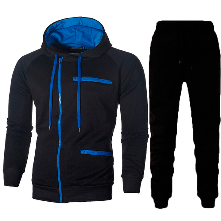Herren Sportliches Hoodie- und Jogginghose-Set mit funktionalen Taschen und modernem Design Echoarchiv